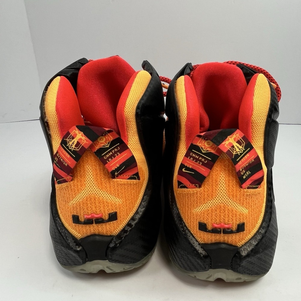 Nike LeBron Size 9 CLE 2015 12 XII “Witness" Laser Orange Crimson Cleveland - Picture 5 of 8